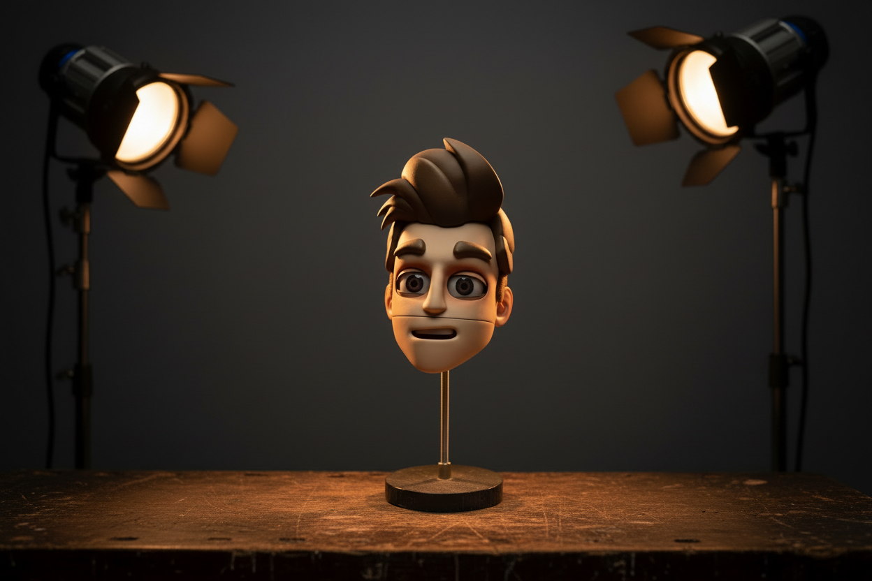 Advanced Puppet Head - Male - Studio Lights